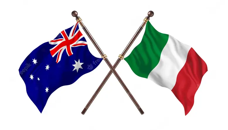 australia versus italy flags background 2239 2351